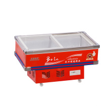 Single Temperature Bevel Glass Door Seafood Freezer